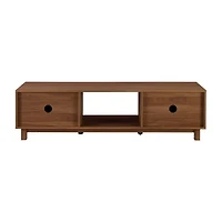 58" 2 Door Reeded TV Stand