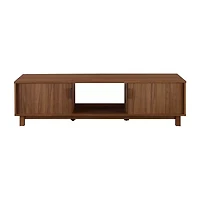 58" 2 Door Reeded TV Stand