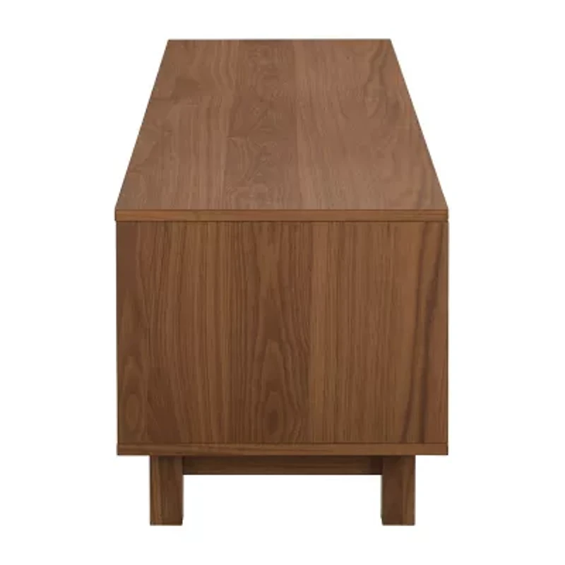 58" 2 Door Reeded TV Stand