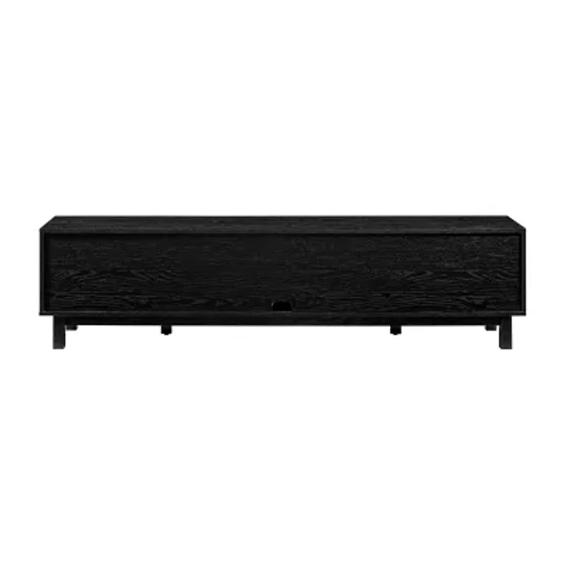 70" 2 Door Rattan TV Stand
