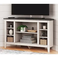 Signature Design by Ashley® Dorrinson 48'' Corner TV Stand with 5 Shelves