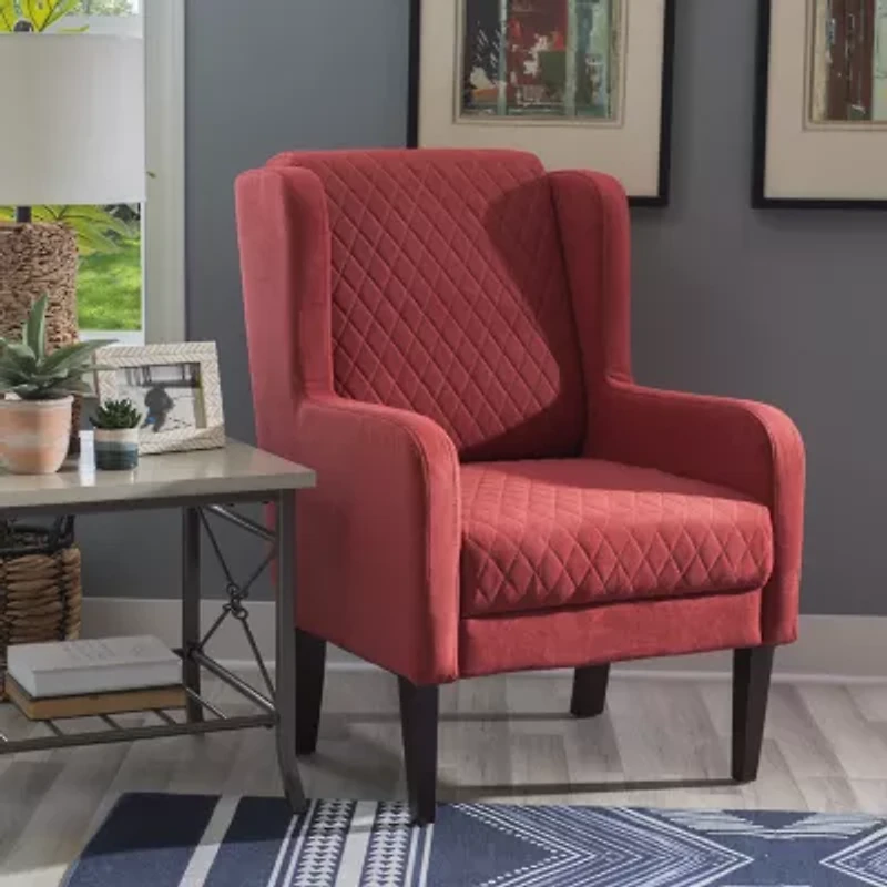 Leckie Upholstered Wingback Chair