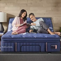 Stearns & Foster 16" Luxury Estate Medium Euro Pillow Top - Mattress + Box Spring