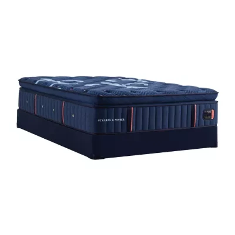 Stearns & Foster 16" Luxury Estate Medium Euro Pillow Top - Mattress + Box Spring