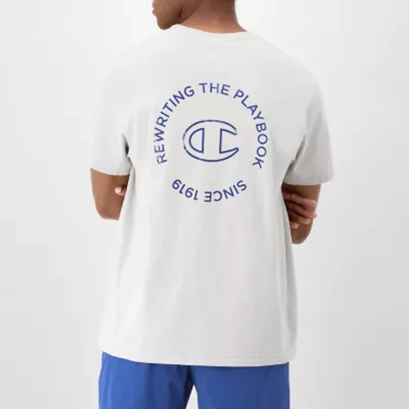 Champion Mens Crew Neck Short Sleeve Regular Fit Graphic T-Shirt