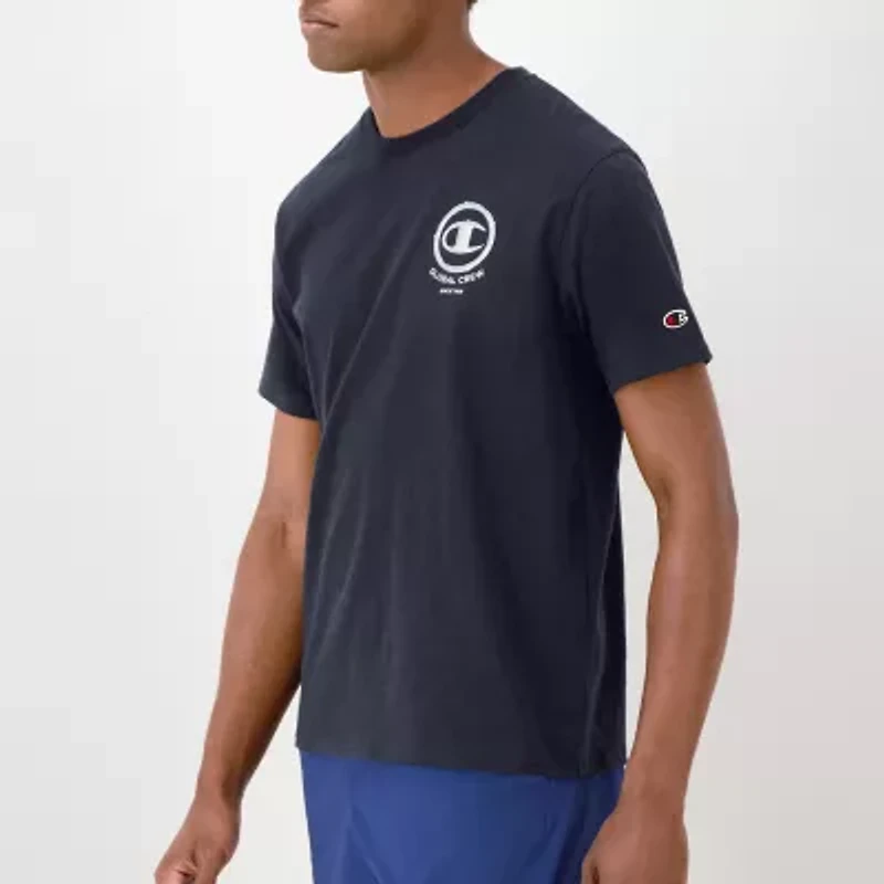 Champion Mens Crew Neck Short Sleeve Regular Fit Graphic T-Shirt