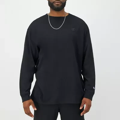 Champion Mens Crew Neck Long Sleeve Active T-Shirt