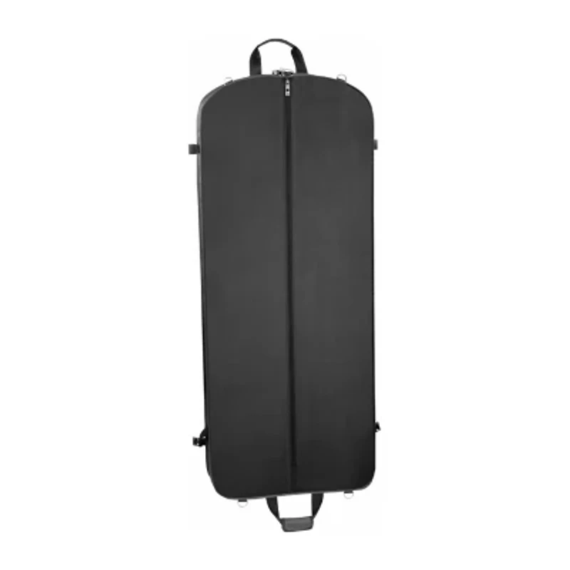WallyBags 52" Premium Travel Garment Bag With Shoulder Strap, Two Large Pockets And Printed Lining