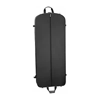 WallyBags 52" Premium Travel Garment Bag With Shoulder Strap, Two Large Pockets And Printed Lining