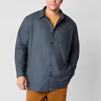 mutual weave Big and Tall Mens Regular Fit Long Sleeve Button-Down Oxford Shirt