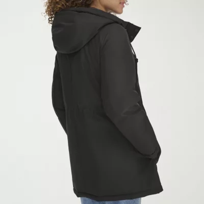 Dockers Womens Hooded Water Resistant Midweight Parka