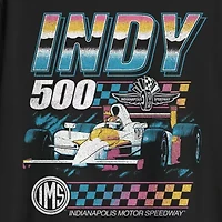 Indianapolis Mens Crew Neck Short Sleeve Regular Fit Big and Tall Graphic T-Shirt