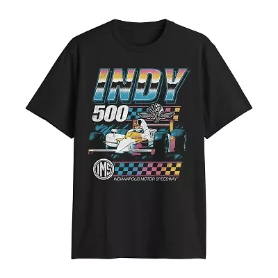 Indianapolis Mens Crew Neck Short Sleeve Regular Fit Big and Tall Graphic T-Shirt