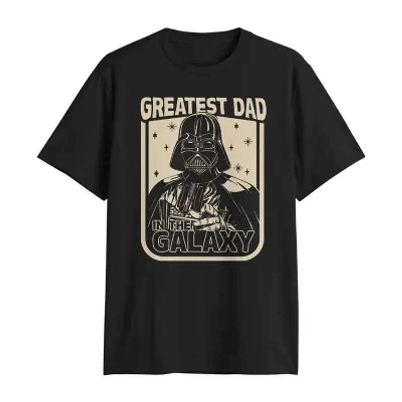 Mens Crew Neck Short Sleeve Regular Fit Star Wars Big and Tall Graphic T-Shirt
