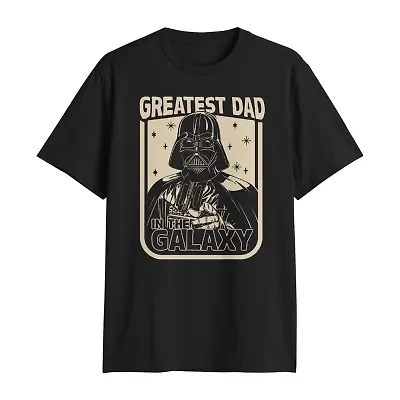 Mens Crew Neck Short Sleeve Regular Fit Star Wars Big and Tall Graphic T-Shirt