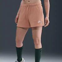 Nike Womens Mid Rise Drawstring Waist Active Pull-On Short