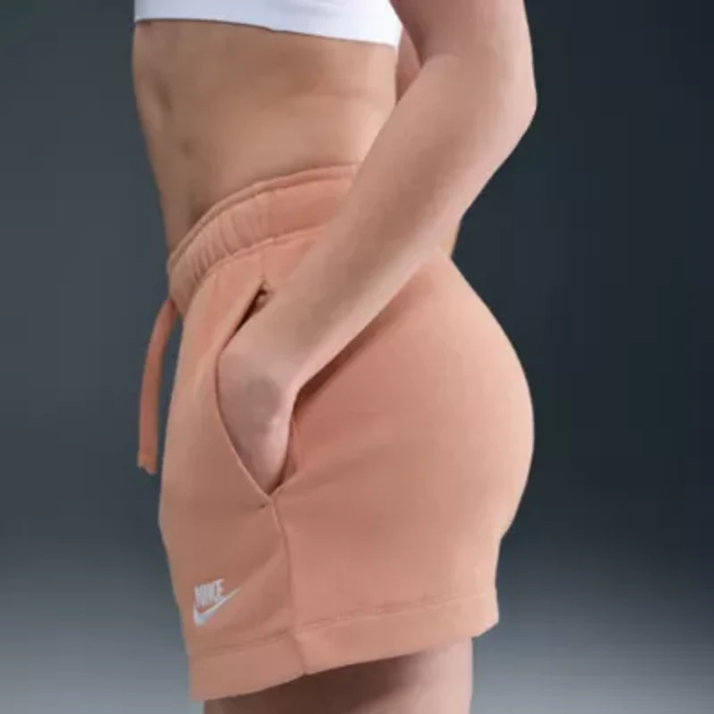 Nike Womens Mid Rise Drawstring Waist Active Pull-On Short