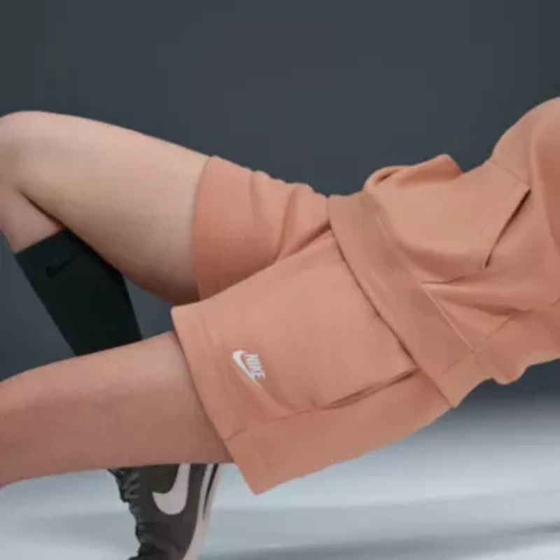 Nike Womens Mid Rise Drawstring Waist Active Pull-On Short