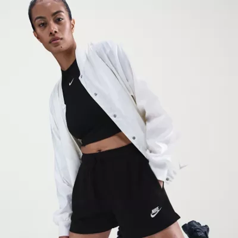 Nike Club Juniors Womens Mid Rise Active Pull-On Short