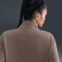 Nike Club Womens Mock Neck Long Sleeve Active Quarter-Zip Pullover