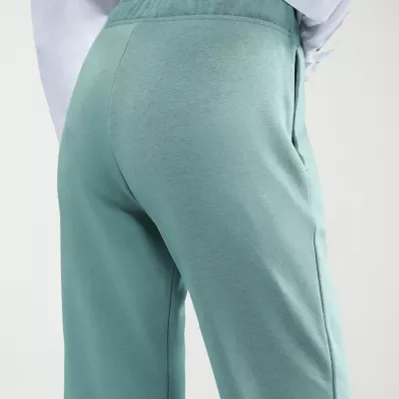 Nike Club Womens Drawstring Waist Cuffed Mid Rise Fleece Active Jogger Pant