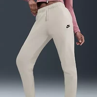 Nike Club Womens Cuffed Mid Rise Fleece Jogger