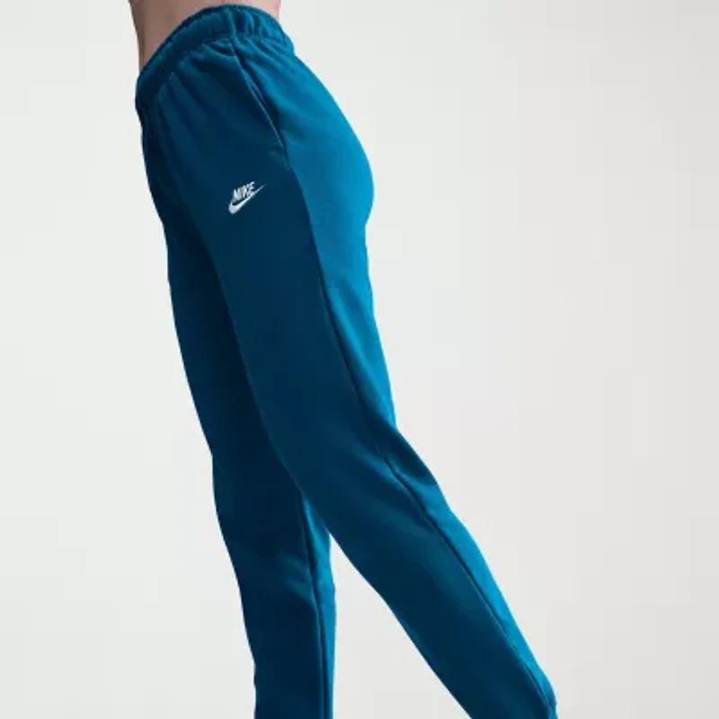 Nike Club Womens Cuffed Mid Rise Fleece Jogger