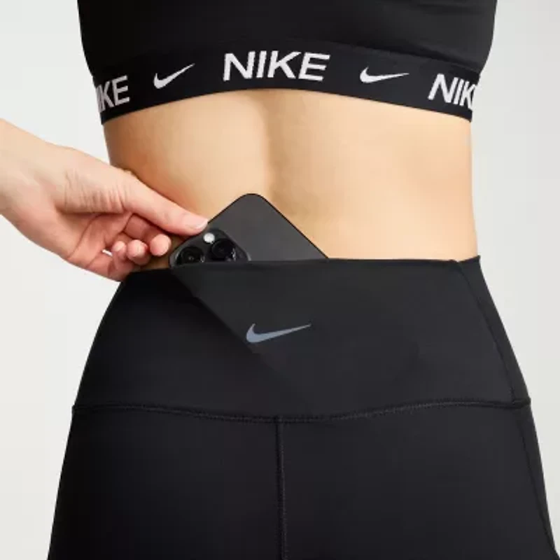Nike Dri-Fit Womens Moisture Wicking Quick Dry High Rise Knit 7/8 Ankle Legging