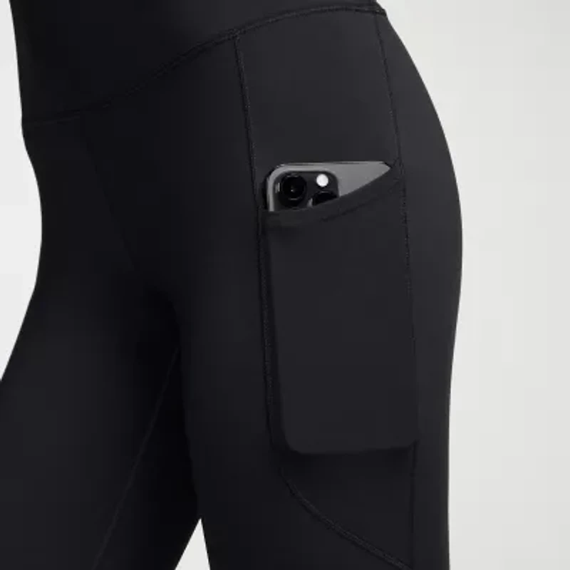 Nike Dri-Fit Womens Moisture Wicking Quick Dry High Rise Knit 7/8 Ankle Legging