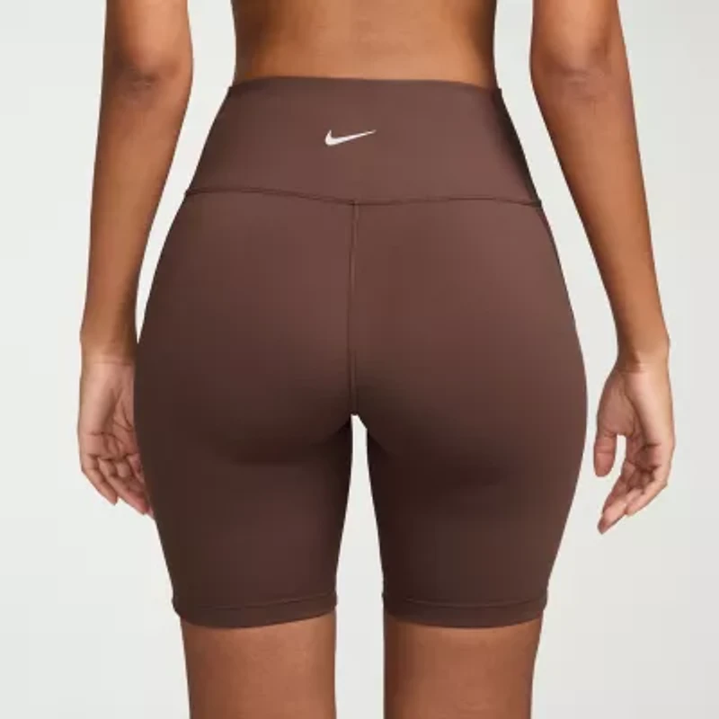Nike Womens 8" High Rise Moisture Wicking Stretch Fabric Bike Short