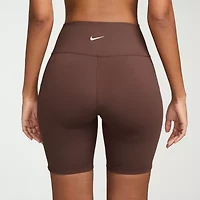 Nike Womens 8" High Rise Moisture Wicking Stretch Fabric Bike Short