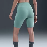 Nike One Womens High Waisted 8" Biker Shorts with Pockets