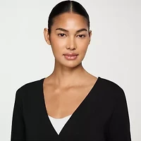 Nike Womens Y Neck Long Sleeve Wrap Shirt