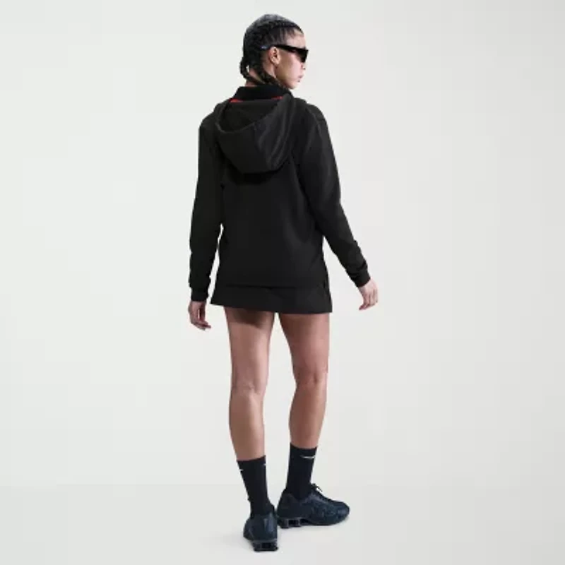 Nike Club Womens Long Sleeve Fleece Zipper Active Hoodie