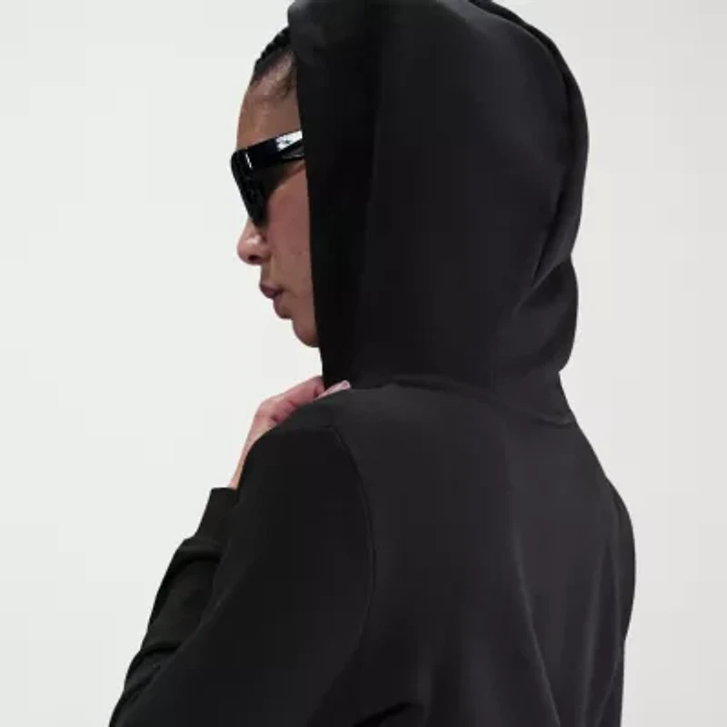 Nike Club Womens Long Sleeve Fleece Zipper Active Hoodie