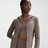 Nike Womens Long Sleeve Fleece Zipper Active Hoodie