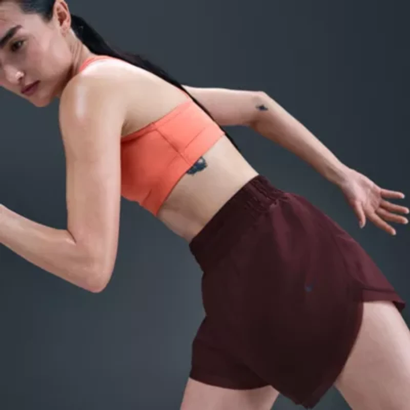 Nike Dri-Fit Juniors Womens High Rise Moisture Wicking Running Short