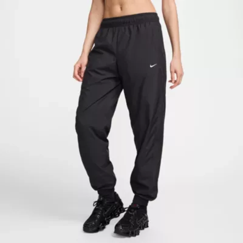 Nike Womens Drawstring Waist Lightweight Cinched Mid Rise Active Jogger Pant