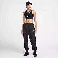 Nike Womens Drawstring Waist Lightweight Cinched Mid Rise Active Jogger Pant