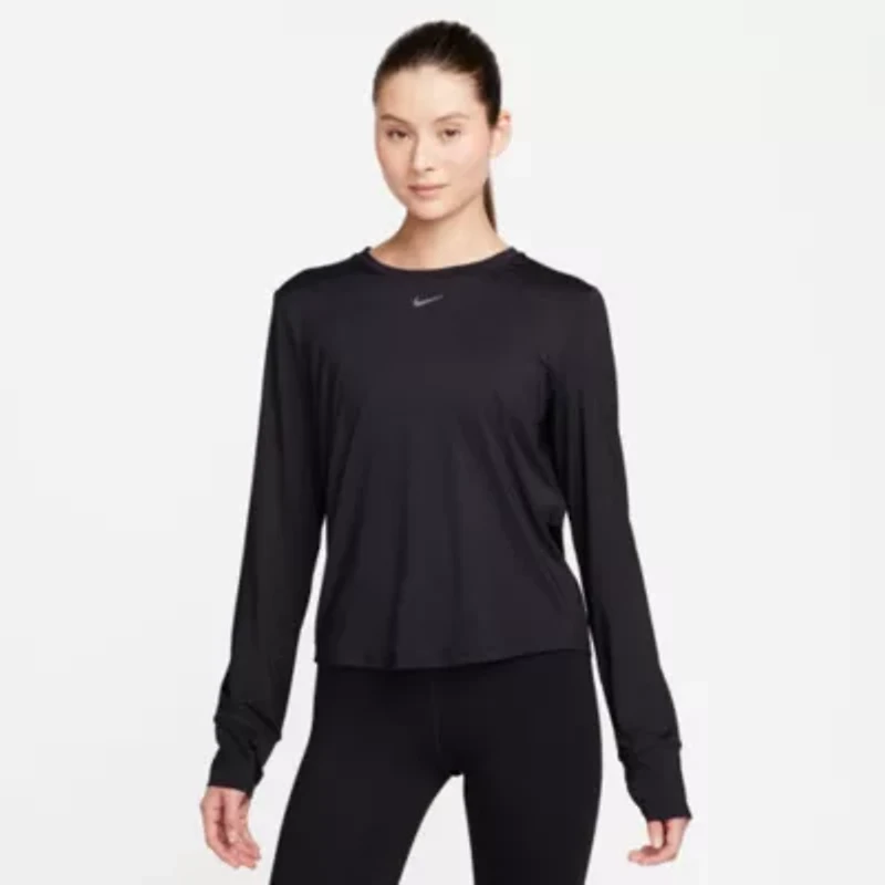 Nike Womens Crew Neck Long Sleeve Quick Dry Active T-Shirt