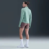 Nike Womens Mock Neck Long Sleeve Active Quarter-Zip Pullover