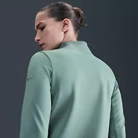 Nike Womens Mock Neck Long Sleeve Active Quarter-Zip Pullover