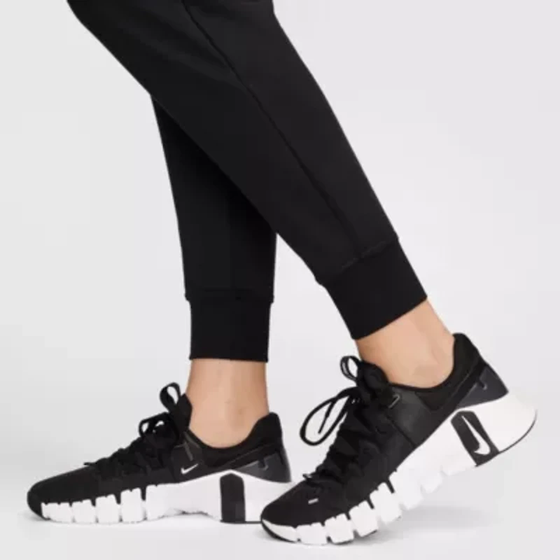 Nike Therma-FIT Womens Drawstring Waist Lightweight Stretch Fabric Cuffed High Rise Fleece Active Jogger Pant