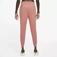 Nike Womens Drawstring Waist Lightweight Stretch Fabric Cuffed High Rise Fleece Active Jogger Pant