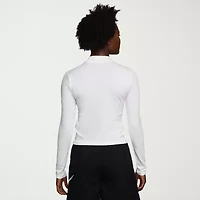 Nike Womens Mock Neck Long Sleeve Active T-Shirt