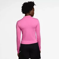Nike Womens Mock Neck Long Sleeve Active T-Shirt