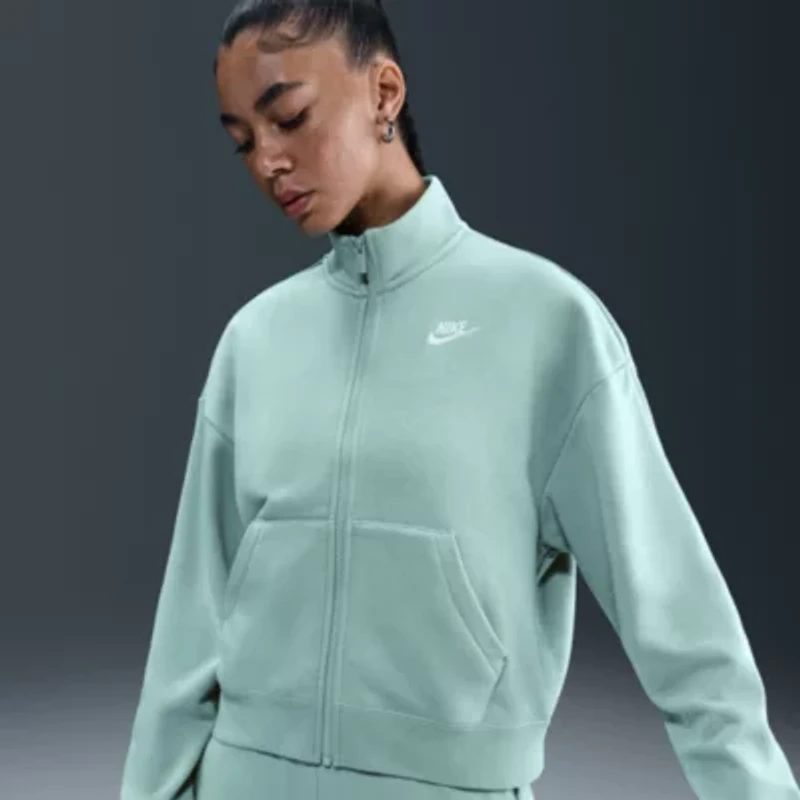 Nike Club Womens Fleece Midweight Track Jacket