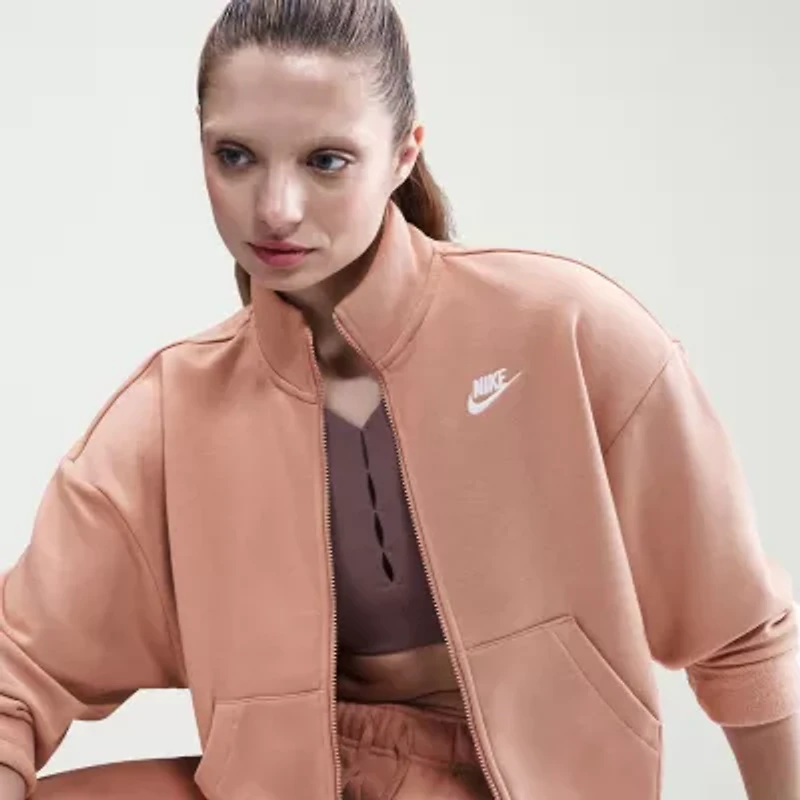 Nike Womens Fleece Lined Midweight Track Jacket
