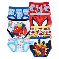 Toddler Boys Spiderman 7 Pack Briefs Tbup5384