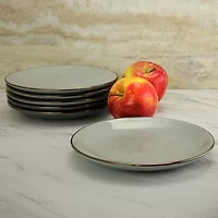 Elama Tahitian Sand 6-pc. Stoneware Salad Plate
